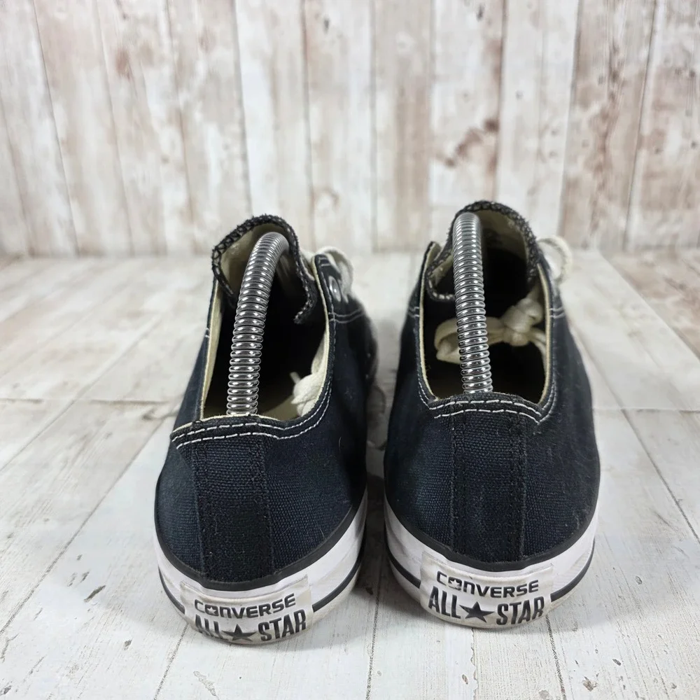 Converse Chuck Taylor All Star Low Top Black Canvas Sneakers  Womens 9 Mens 7